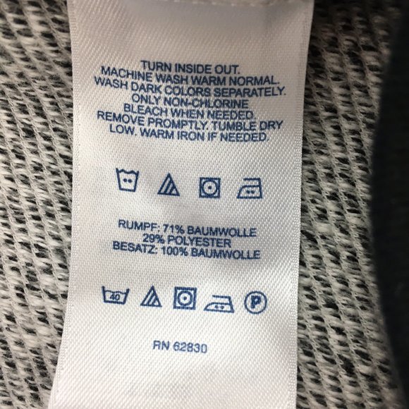 Lands' End Open Front Black & White Marled Cardigan Sweater - Picture 7 of 12